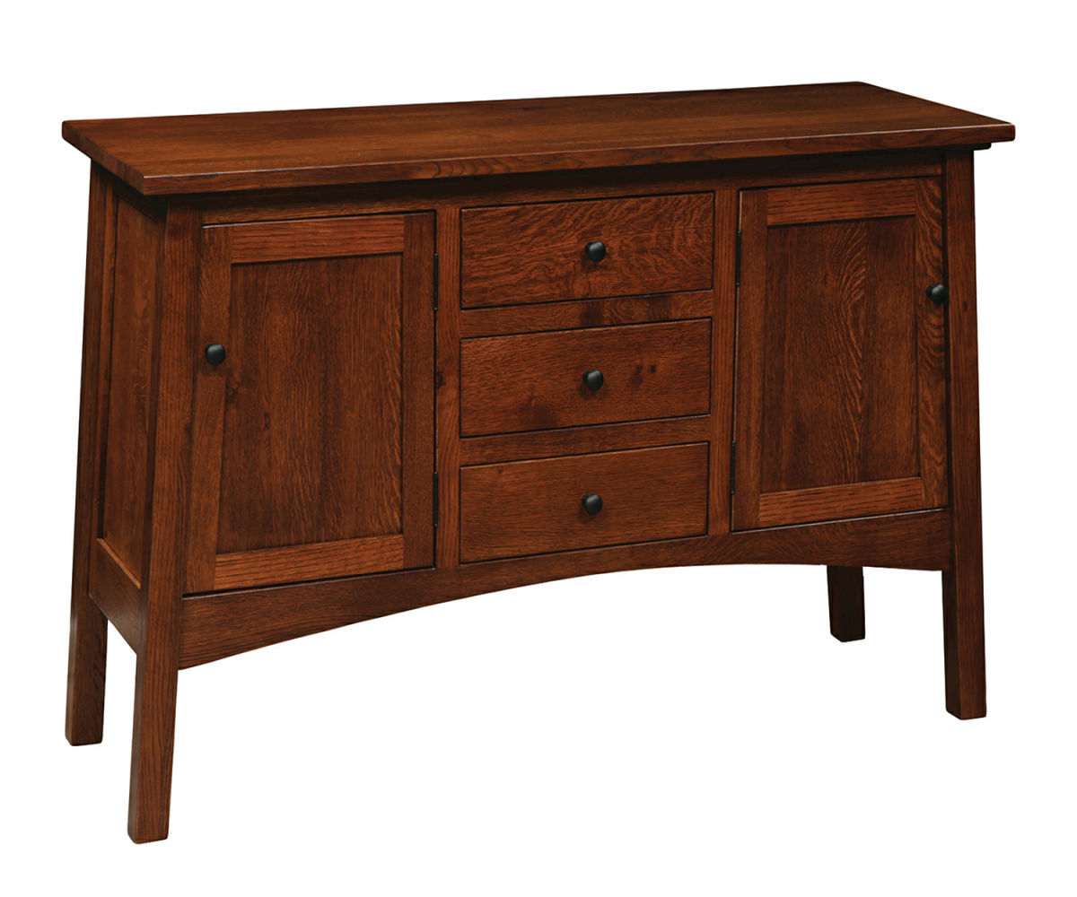 Spring Mill - Handcrafted 2 Door Server Cabinet With Silverware Drawer