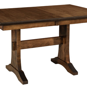 Sadie Trestle - Handcrafted Solid Top or Extension Dining Table