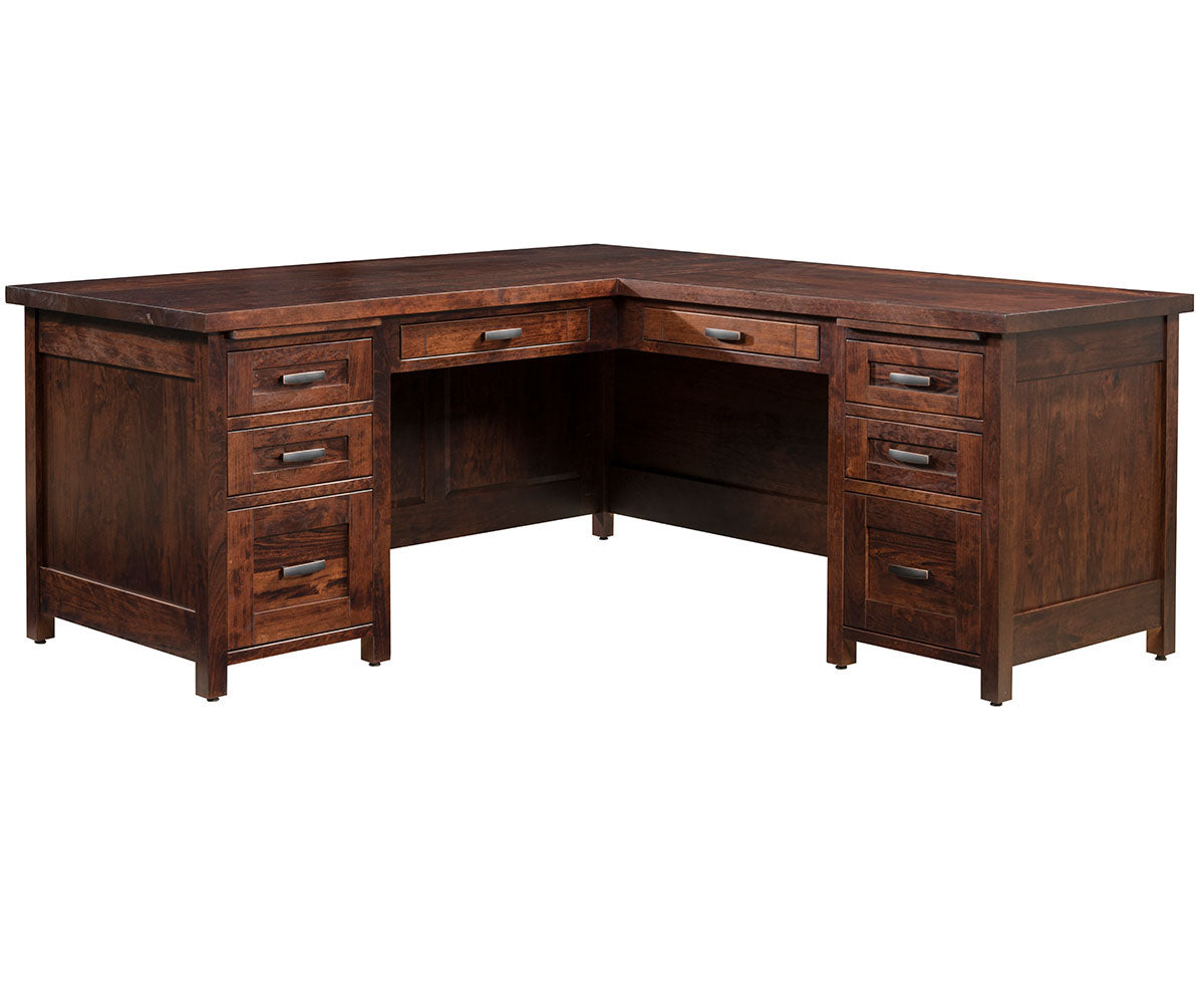 Sante Fe- Amish Handcrafted L Shape Desk