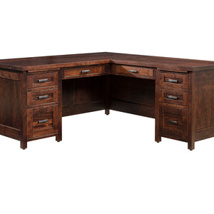 Sante Fe- Amish Handcrafted L Shape Desk