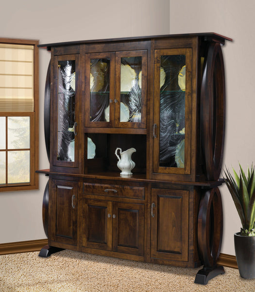 Saratoga - Amish Handcrafted 4 Door Dining Hutch