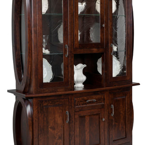 Saratoga - Amish Handcrafted 3 Door Dining Hutch