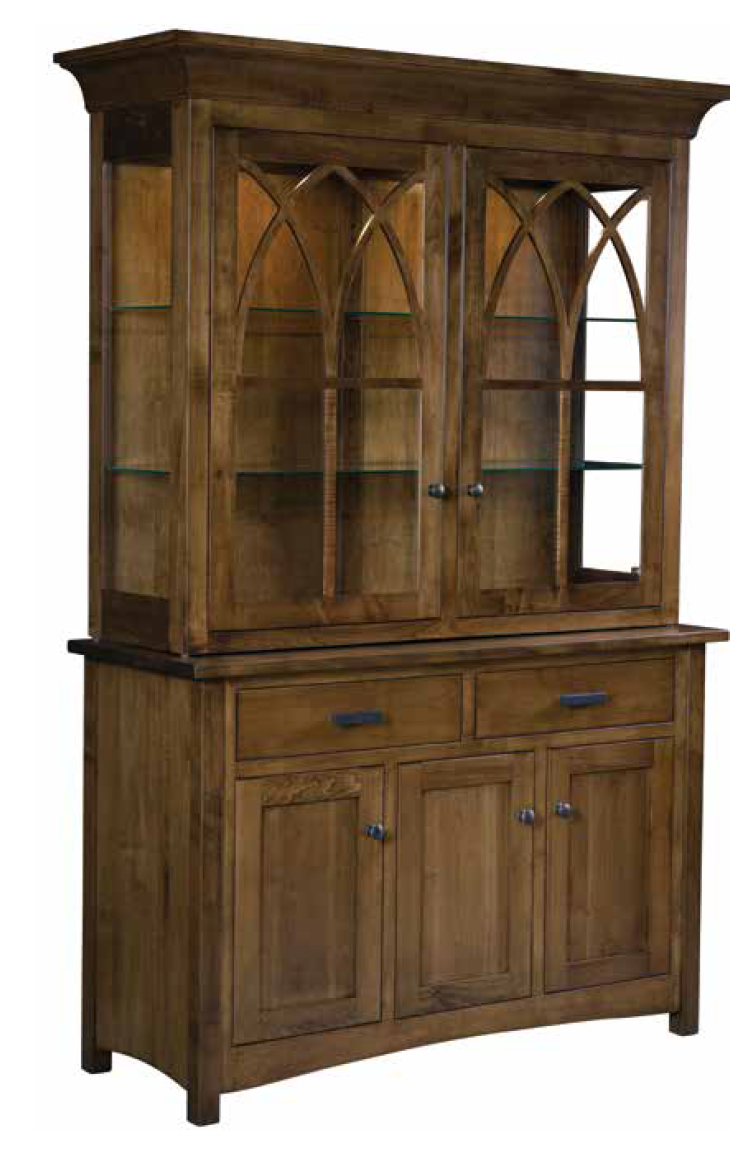 Chandler- Amish Solid Wood Dining Hutch