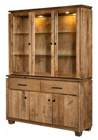 Douglas- Amish Solid Wood Dining Hutch