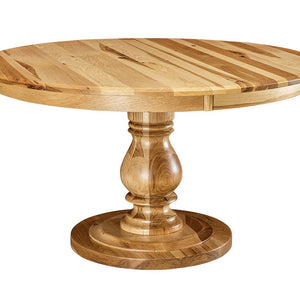 Sedona Pedestal - Handcrafted Solid Top or Extension Dining Table