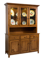 Shaker- Amish Handcrafted 3 Door 3 Drawer Dining Hutch