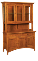 Shaker - Amish Solid Wood Dining Hutch