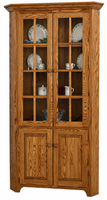 Shaker - Amish Solid Wood Corner Cabinet