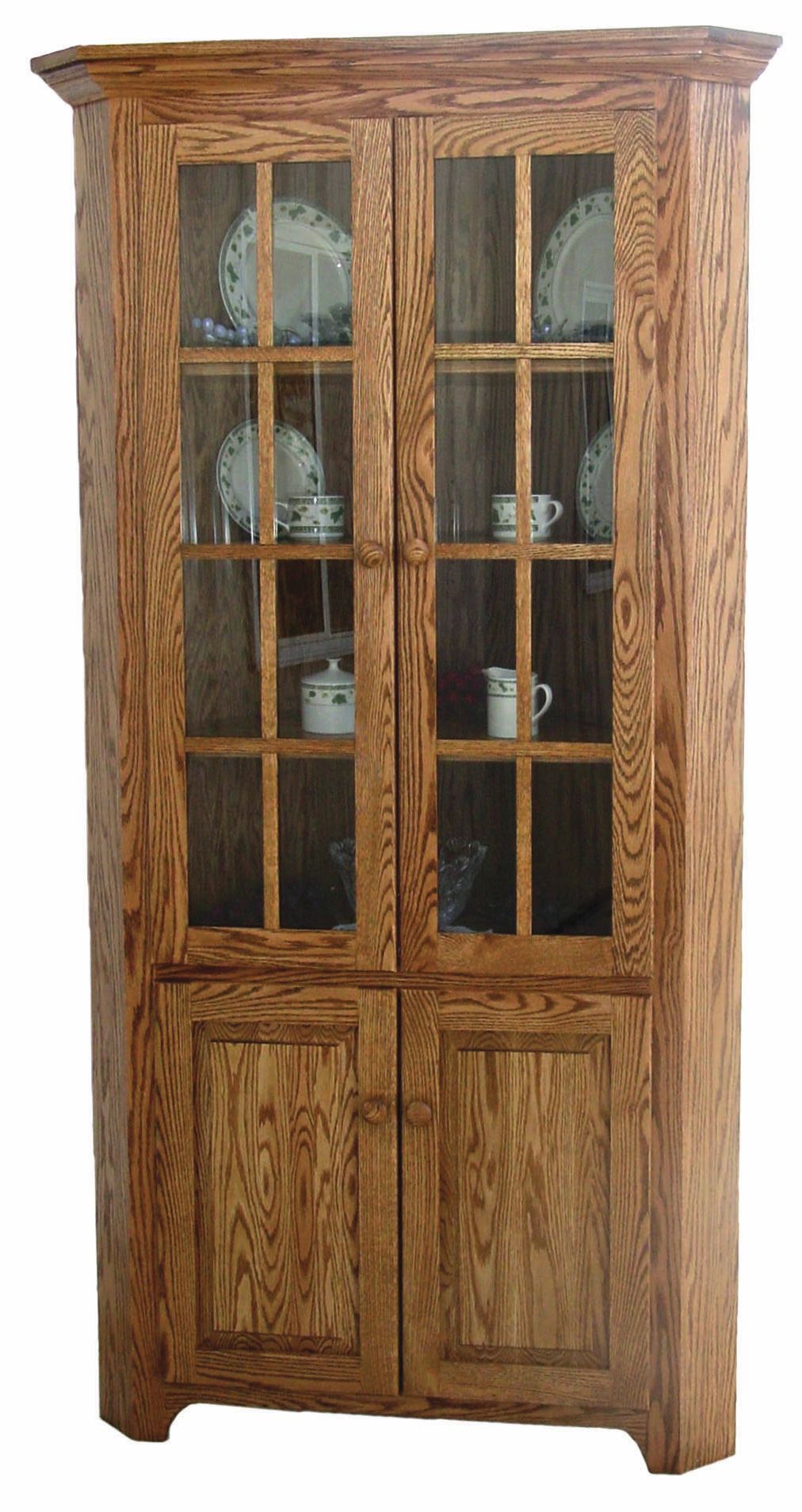 Shaker - Amish Solid Wood Corner Cabinet