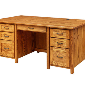 Shelton - Amish Hardwood Executive Desk