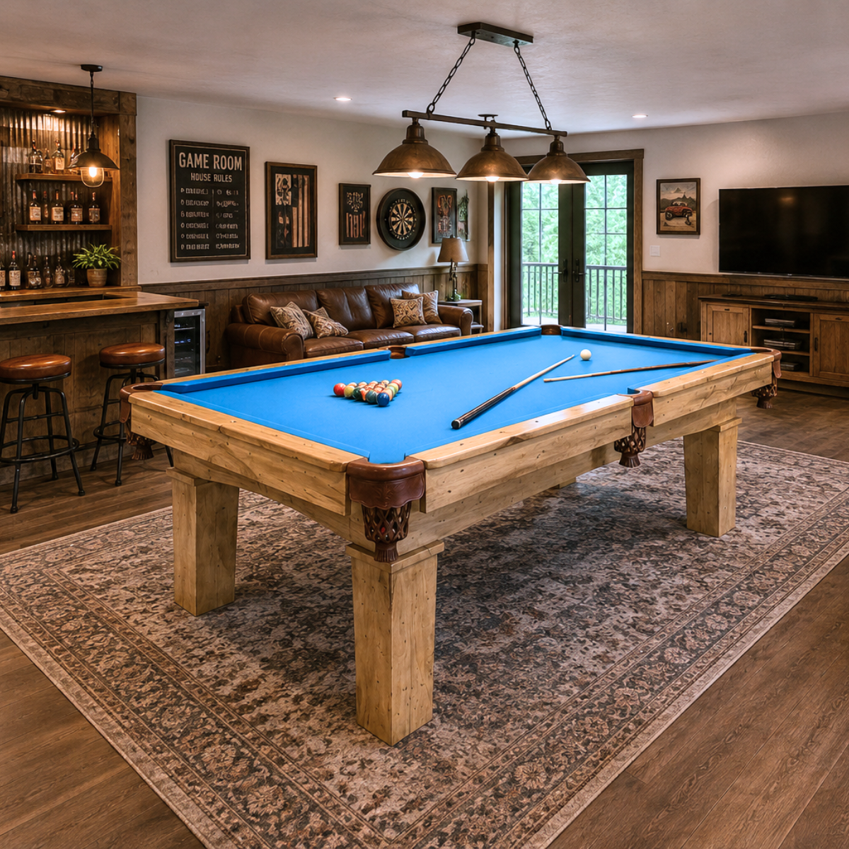 Cambridge - Amish Handcrafted Pool Game Table