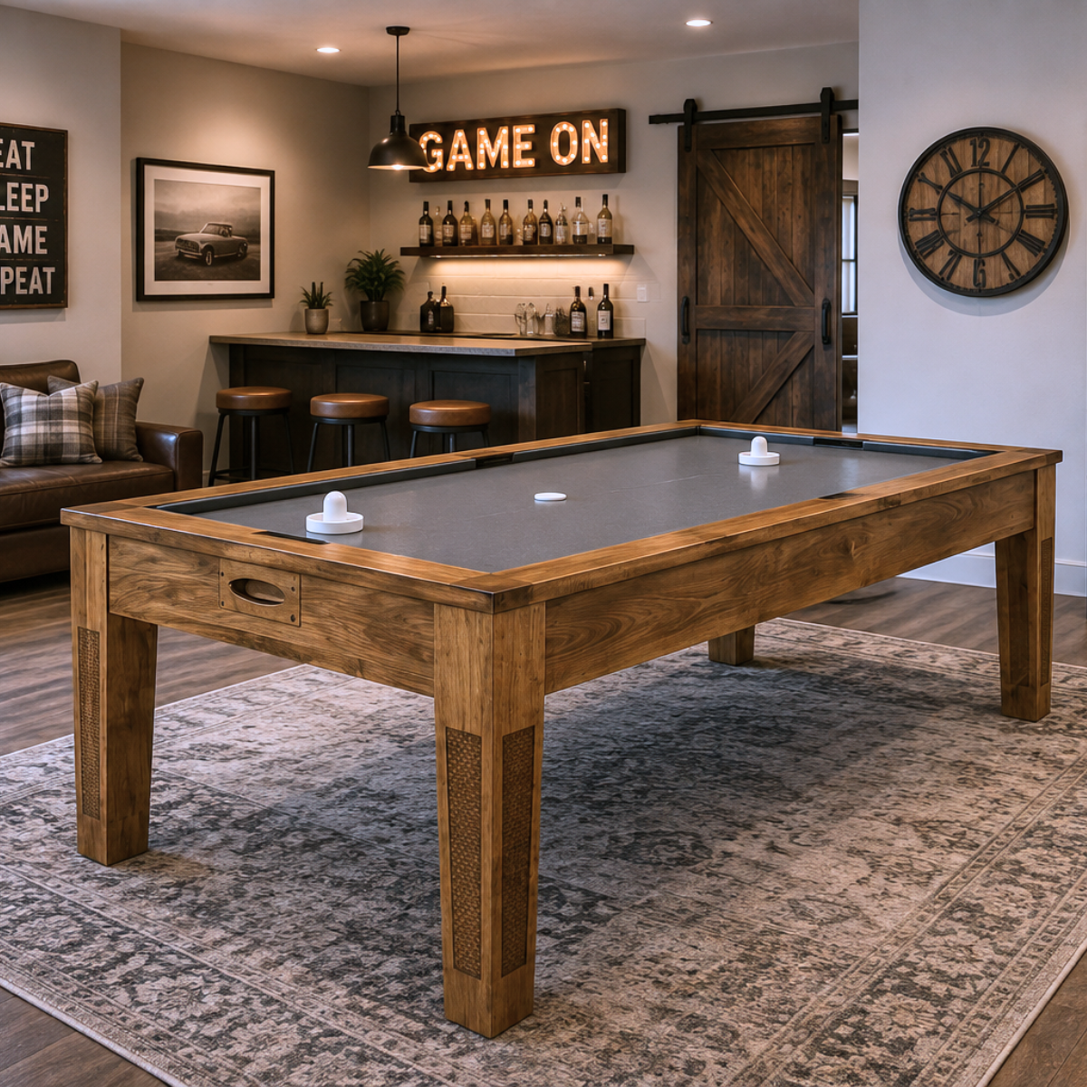 Alpine - Amish Handcrafted Air Hockey Game Table