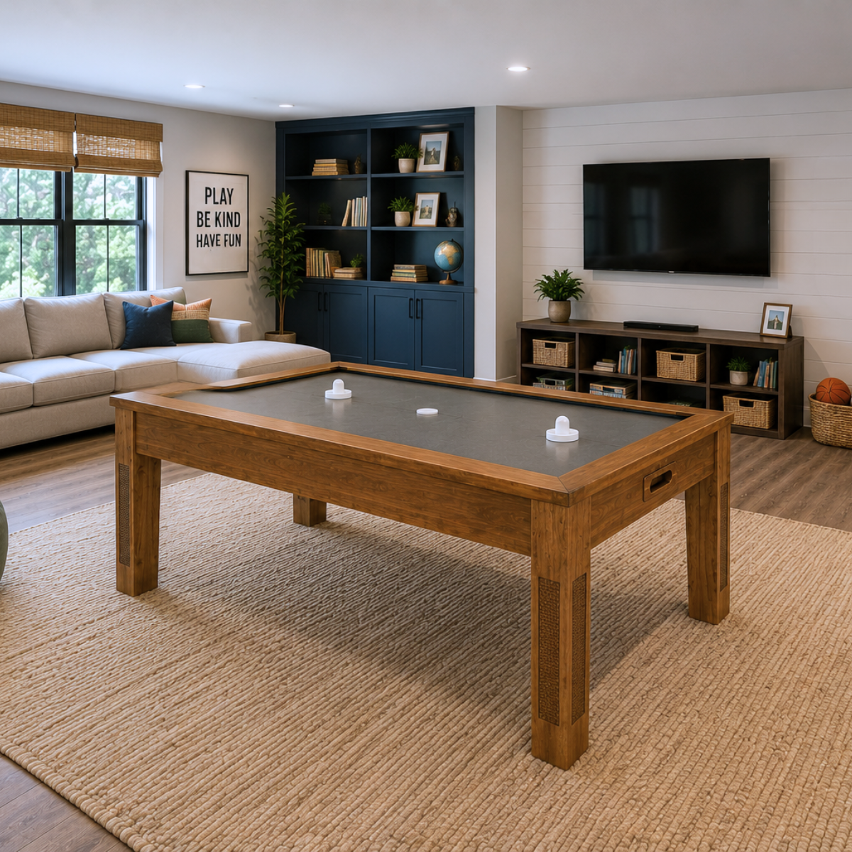 Alpine - Amish Handcrafted Air Hockey Game Table