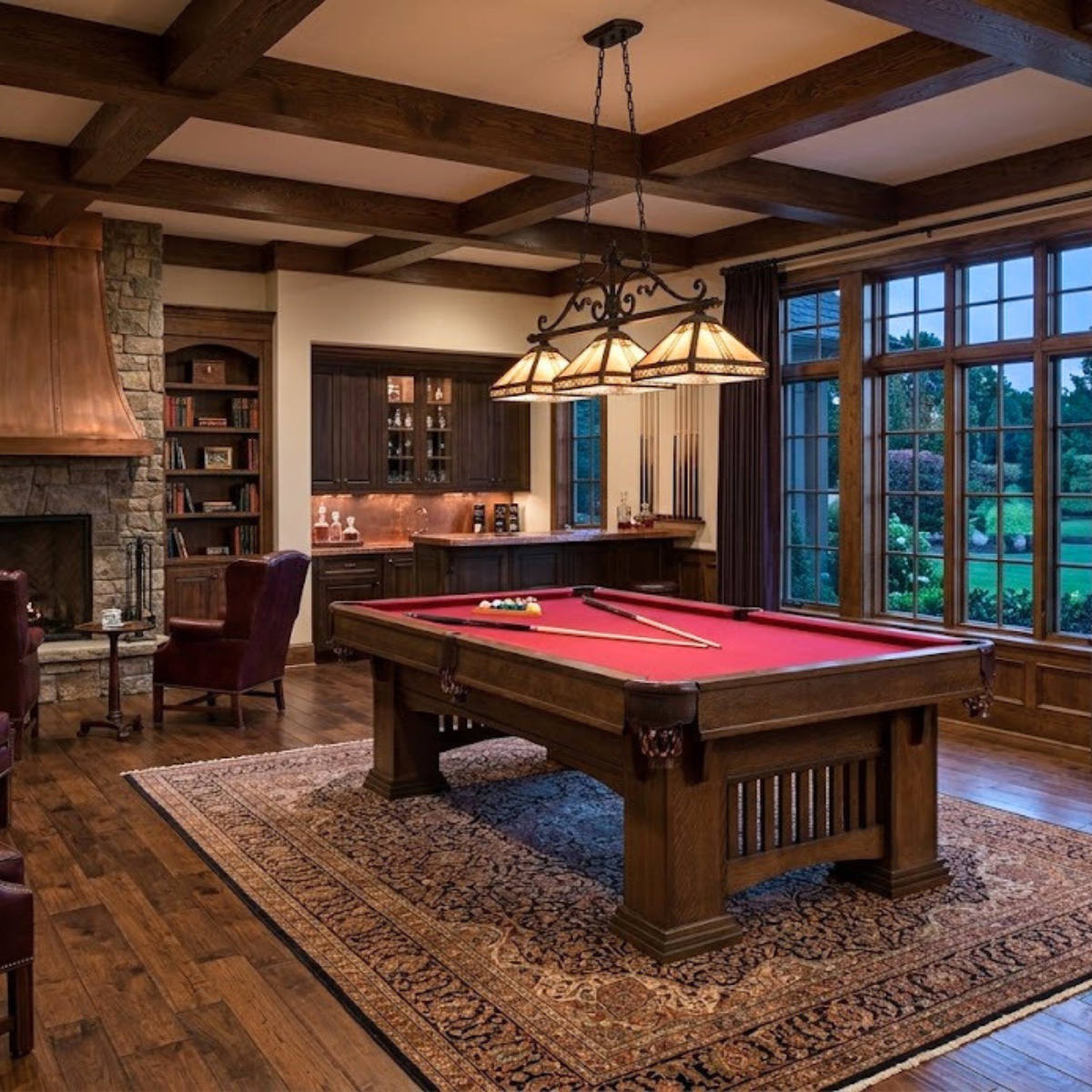 Classic Mission - Amish Handcrafted Pool Game Table