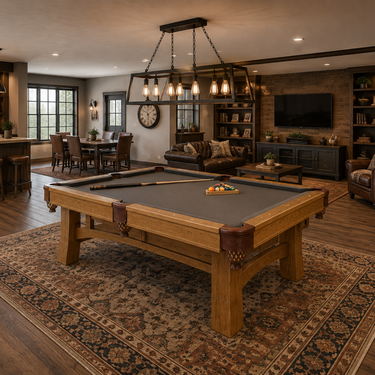 Shaker Hill - Amish Handcrafted Pool Game Table