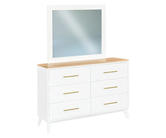 Sofi - Amish Handcrafted 6 Drawer Dresser W/ Optional Mirror