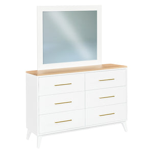 Sofi - Amish Handcrafted 6 Drawer Dresser W/ Optional Mirror