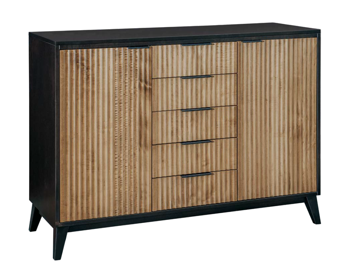 Sofi- Amish Handcrafted Fluted Sideboard Cabinet