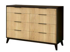 Sofi - Amish Handcrafted 8 Fluted Drawer Dresser