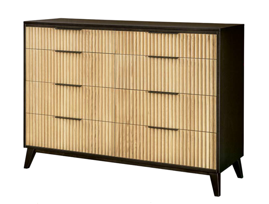 Sofi - Amish Handcrafted 8 Fluted Drawer Dresser