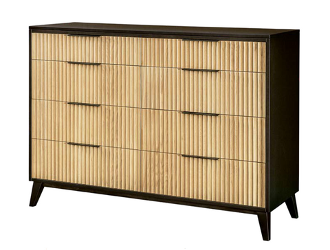 Sofi - Amish Handcrafted 8 Fluted Drawer Dresser