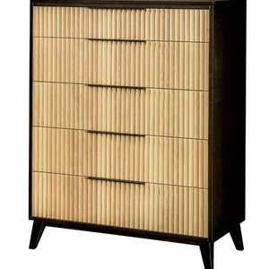 Sofi - Amish Handcrafted 5 Fluted Drawer Chest Dresser