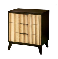 Sofi - Amish Solid Wood 3 Fluted Drawer Nightstand
