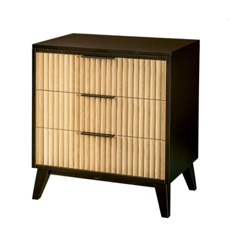 Sofi - Amish Solid Wood 3 Fluted Drawer Nightstand