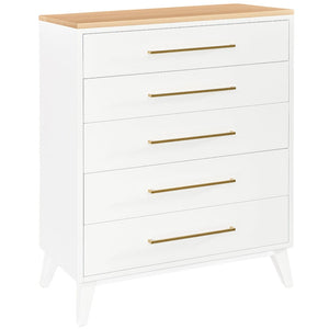 Sofi - Mid Century Modern 5 Drawer Chest / QUICK-SHIP