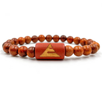 Solid - Red Rosewood Mala Beaded Bracelet