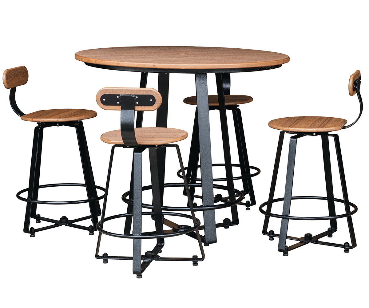 Iron Lake - Poly Wood & Powder Coated Steel Outdoor Table