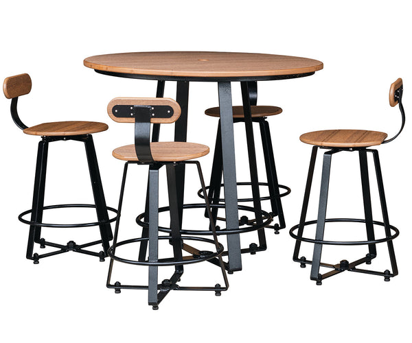 Iron Lake - Poly Wood & Powder Coated Steel Outdoor Table