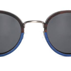Steve / Metal x Wood Sunglasses / Two Tone / Polarized Lenses