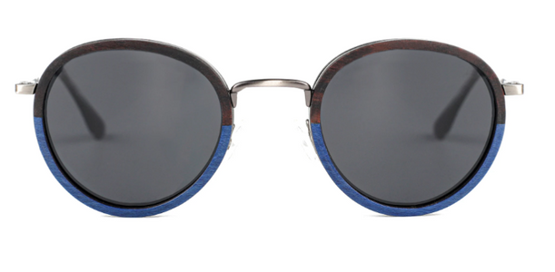 Steve / Metal x Wood Sunglasses / Two Tone / Polarized Lenses