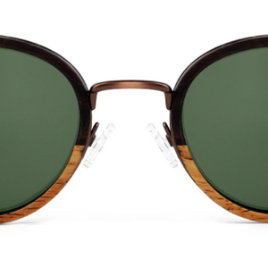 Steve / Metal x Wood Sunglasses / Two Tone / Polarized Lenses