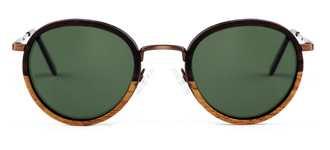 Steve / Metal x Wood Sunglasses / Two Tone / Polarized Lenses