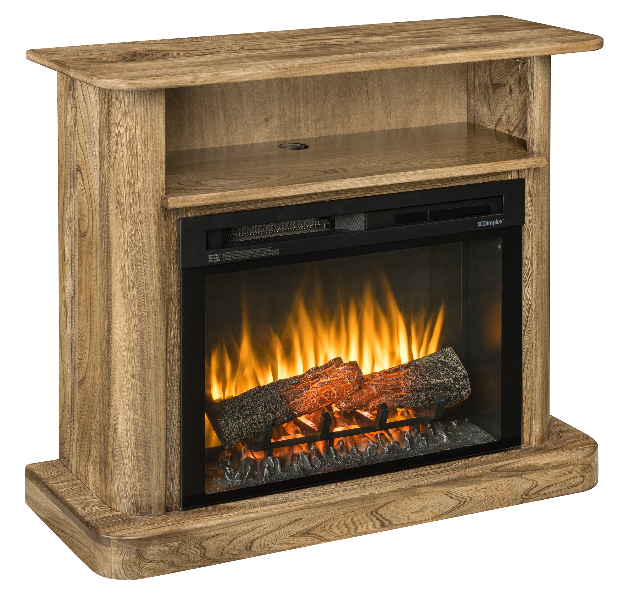 Syracuse - Amish Handcrafted Electric Fireplace TV Stand