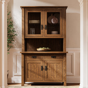 Regent - Amish Handcrafted 2-Door Dining Hutch - Room Scene