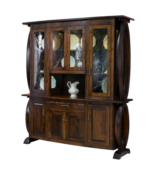 Saratoga - Amish Handcrafted 4 Door Dining Hutch