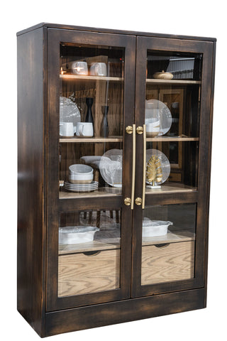 Whitney - Amish Solid Wood Display Cabinet