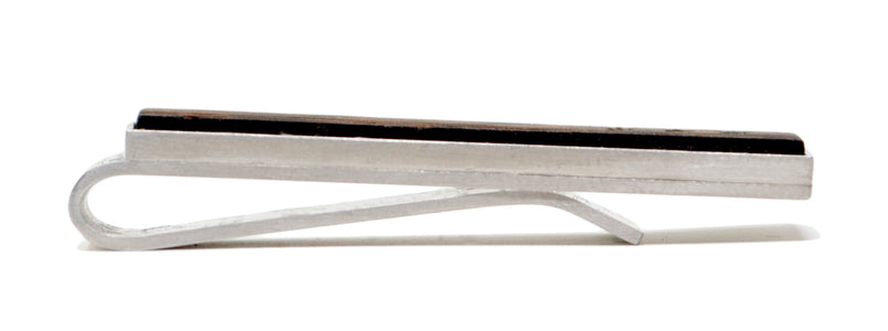 Abalone Inlay Tie Bar - Wenge Wood