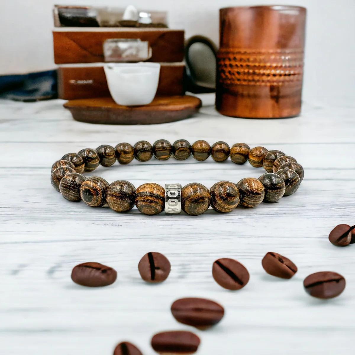 Cascade - Tiger Skin Brown Bocote Wood Bracelet