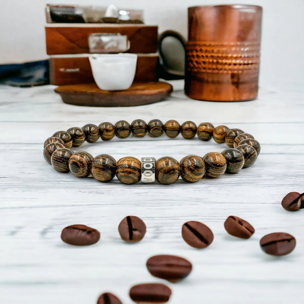 Cascade - Tiger Skin Brown Bocote Wood Bracelet