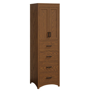 Timberline - Amish Handcrafted 2 Door 4 Drawer Pantry Cabinet