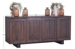 Tolleson - Amish Handcrafted Sideboard Cabinet / Quick Ship