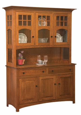 Tribecca - Amish Handcrafted 3 Door Dining Hutch