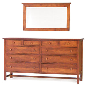 Generations - Hardwood Amish Triple Dresser with Optional Mirror