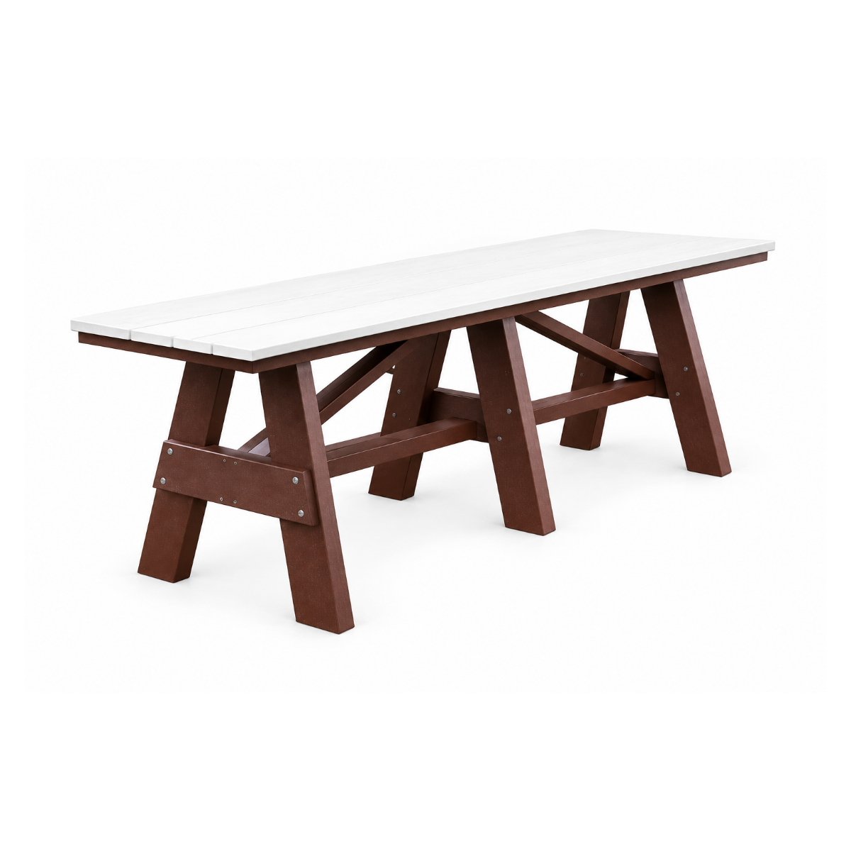 Classic - Poly Outdoor A-Frame Picnic Table w/ Optional Benches