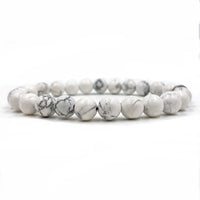 Union - White How Lite Gemstone Beaded Bracelet