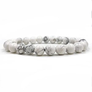 Union - White How Lite Gemstone Beaded Bracelet